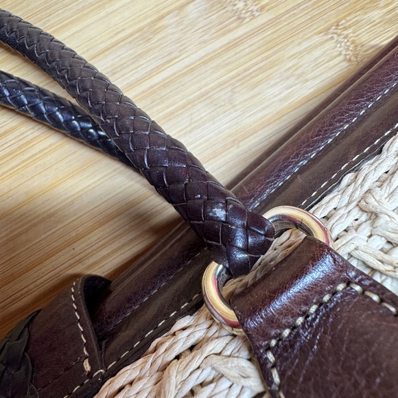 Brighton Woven Heart Shoulder Bag, Braided Leather Handle...